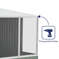 Thumbnail for Absco Chicken Coop 3.00mW x 2.22mD x 2.06mH _ Pale Eucalypt - Shed City