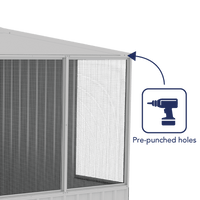 Thumbnail for Absco Chicken Coop 3.00mW x 2.22mD x 2.06mH Zincalume - Shed City