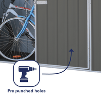 Thumbnail for Absco Bike Shed 2.26x.78 | Woodland Grey - Shed City