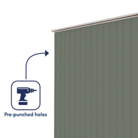 Thumbnail for Absco 3.00mW x 3.00mD x 2.30mH Bush Ranger Garage with Roller Shutter Door - Pale Eucalypt - Shed City