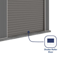Thumbnail for Absco 3.00mW x 3.00mD x 2.30mH Bush Ranger Garage with Roller Shutter Door - Woodland Grey - Shed City