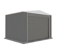 Thumbnail for Absco 3.00mW x 3.00mD x 2.30mH Bush Ranger Garage with Roller Shutter Door - Woodland Grey - Shed City