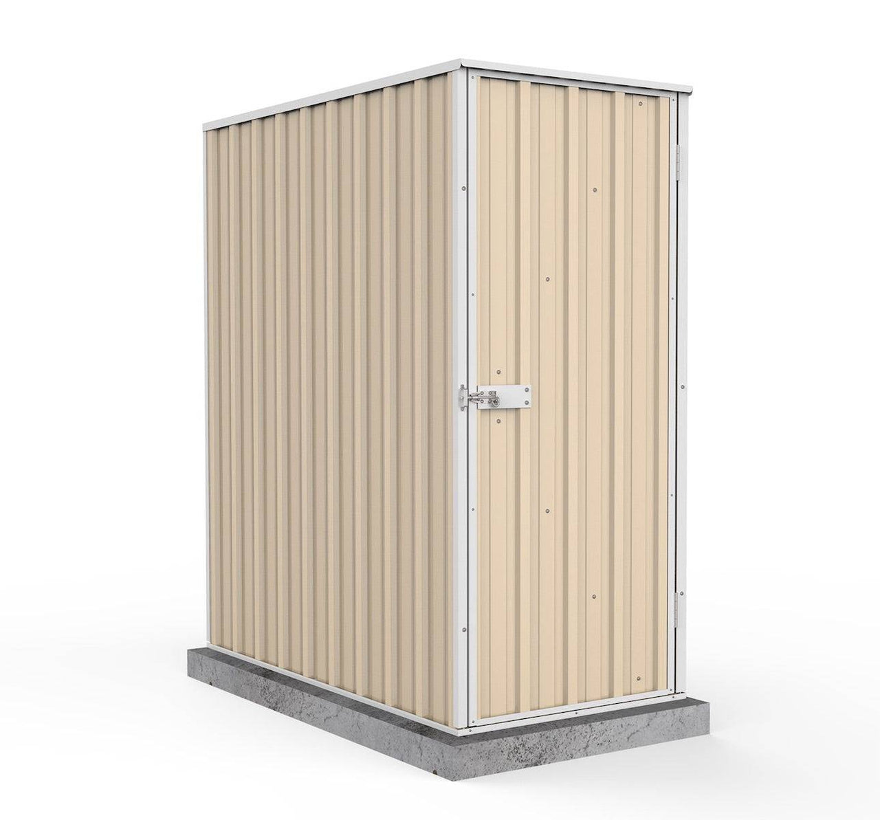 Absco 0.78mW x 1.52mD x 1.80mH Ezi Storage Garden Shed - Classic Cream - Shed City