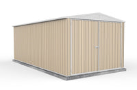 Thumbnail for Absco 3.00mW x 5.96mD x 2.30mH Double Door Highlander Garden Shed - Classic Cream - Shed City