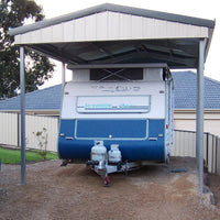 Thumbnail for Carport with Gable Roof - 4mW Gable x 6mL x 2.5mH - Shed City