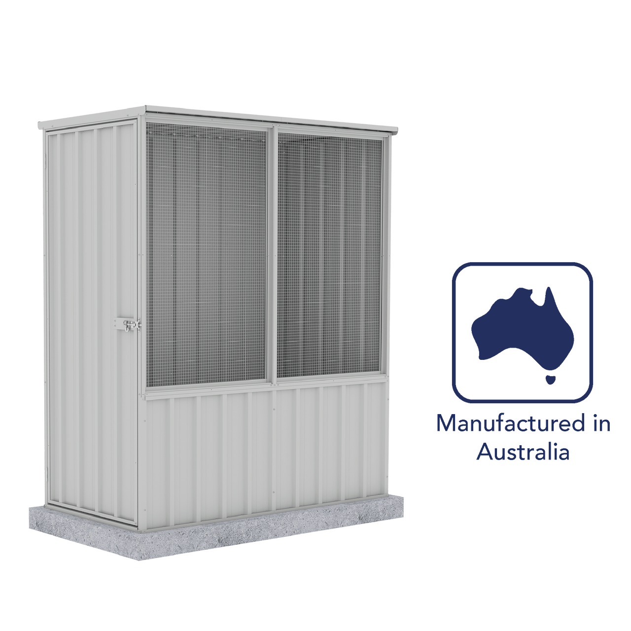 Absco Chicken Coop 1.52mW x 0.78mD x 1.80mH Zincalume - Shed City