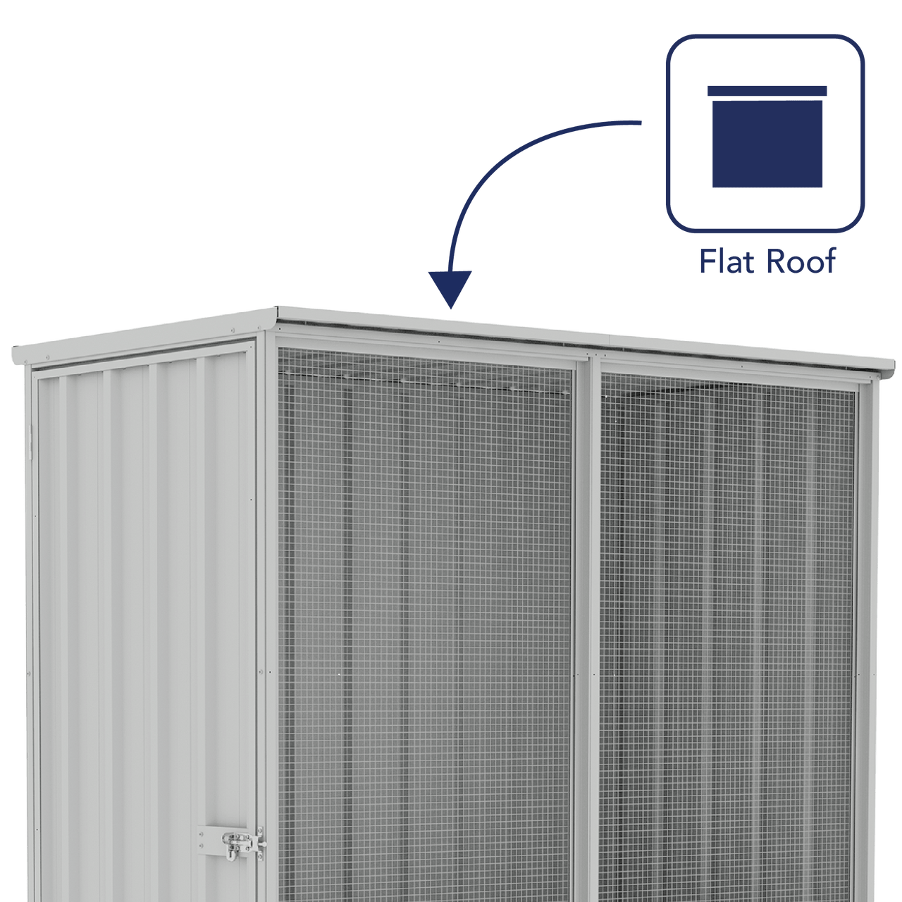 Absco Chicken Coop 1.52mW x 0.78mD x 1.80mH Zincalume - Shed City