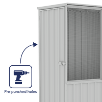 Thumbnail for Absco Chicken Coop 1.52mW x 0.78mD x 1.80mH Zincalume - Shed City