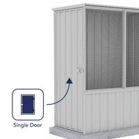 Thumbnail for Absco Chicken Coop 1.52mW x 0.78mD x 1.80mH Zincalume - Shed City