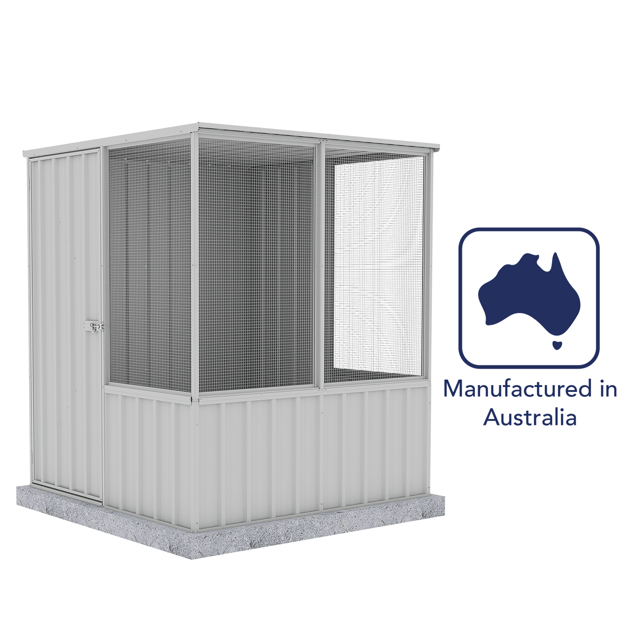 Absco Chicken Coop 1.52mW x 1.52mD x 1.80mH Zincalume - Shed City