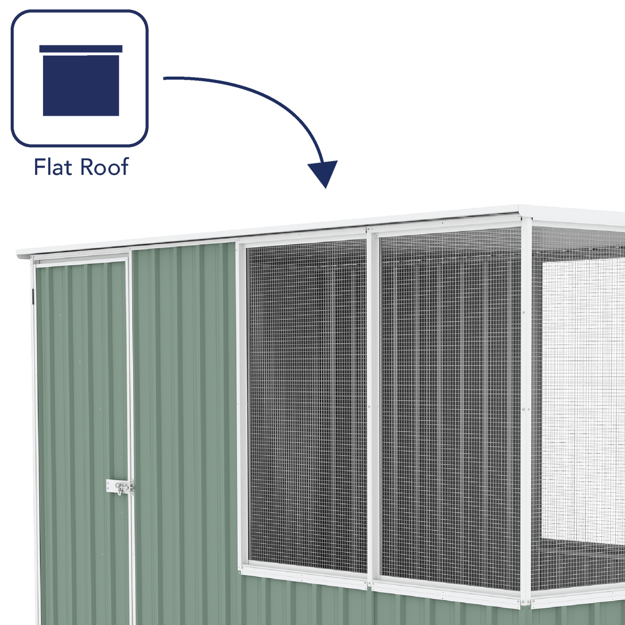 Absco Chicken Coop 1.52mW x 2.96mD x 1.80mH - Shed City