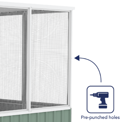 Absco Chicken Coop 1.52mW x 2.96mD x 1.80mH - Shed City