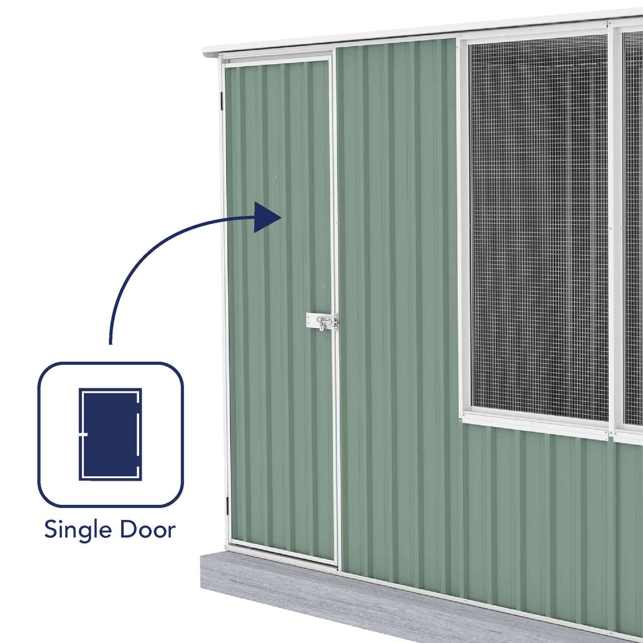 Absco Chicken Coop 1.52mW x 2.96mD x 1.80mH - Shed City