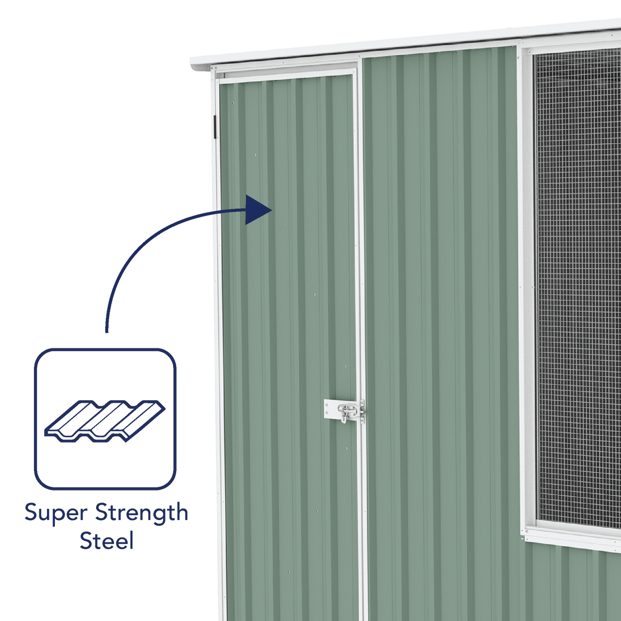 Absco Chicken Coop 1.52mW x 2.96mD x 1.80mH - Shed City