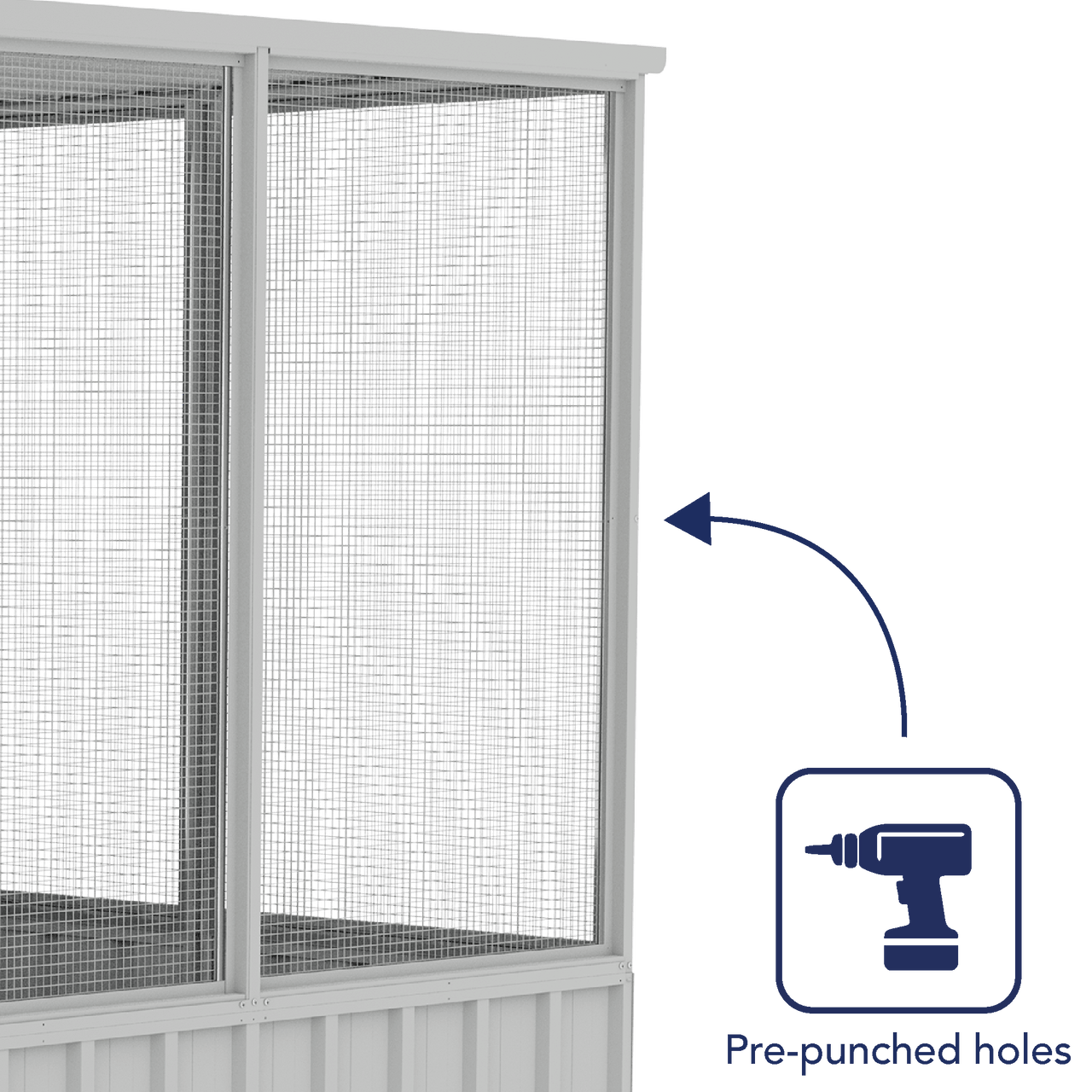 Absco Chicken Coop 1.52mW x 2.96mD x 1.80mH - Shed City