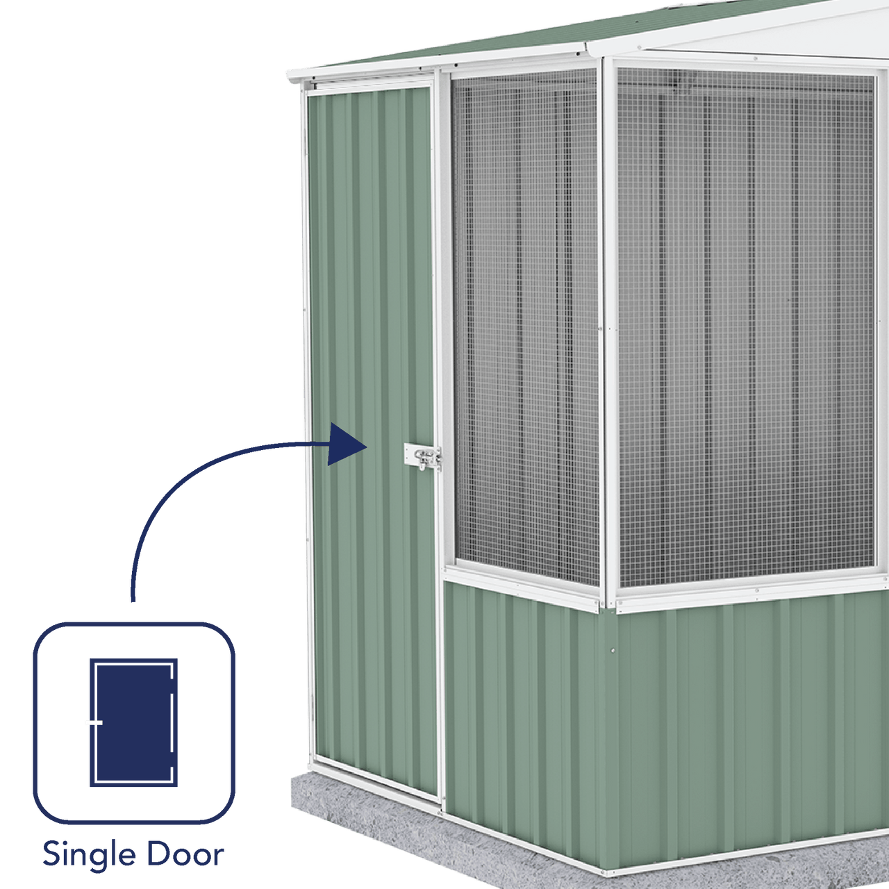 Absco Chicken Coop 2.26mW x 1.52mD x 2.00mH - Shed City