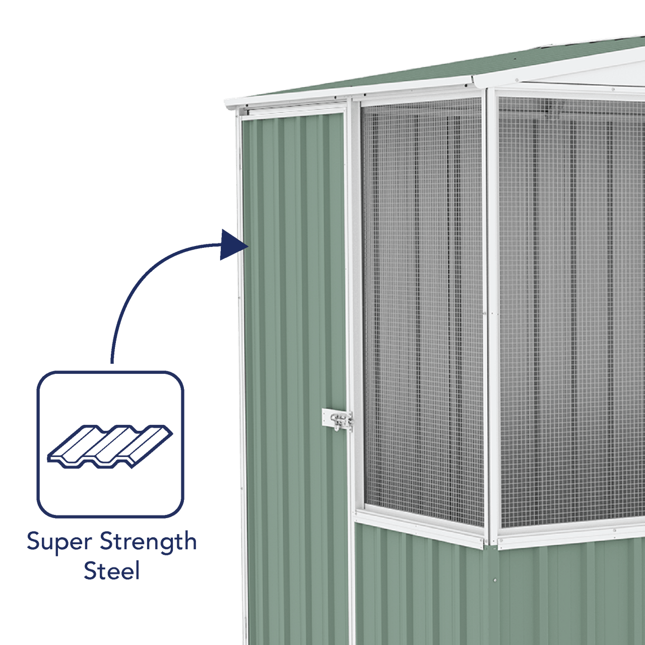 Absco Chicken Coop 2.26mW x 1.52mD x 2.00mH - Shed City