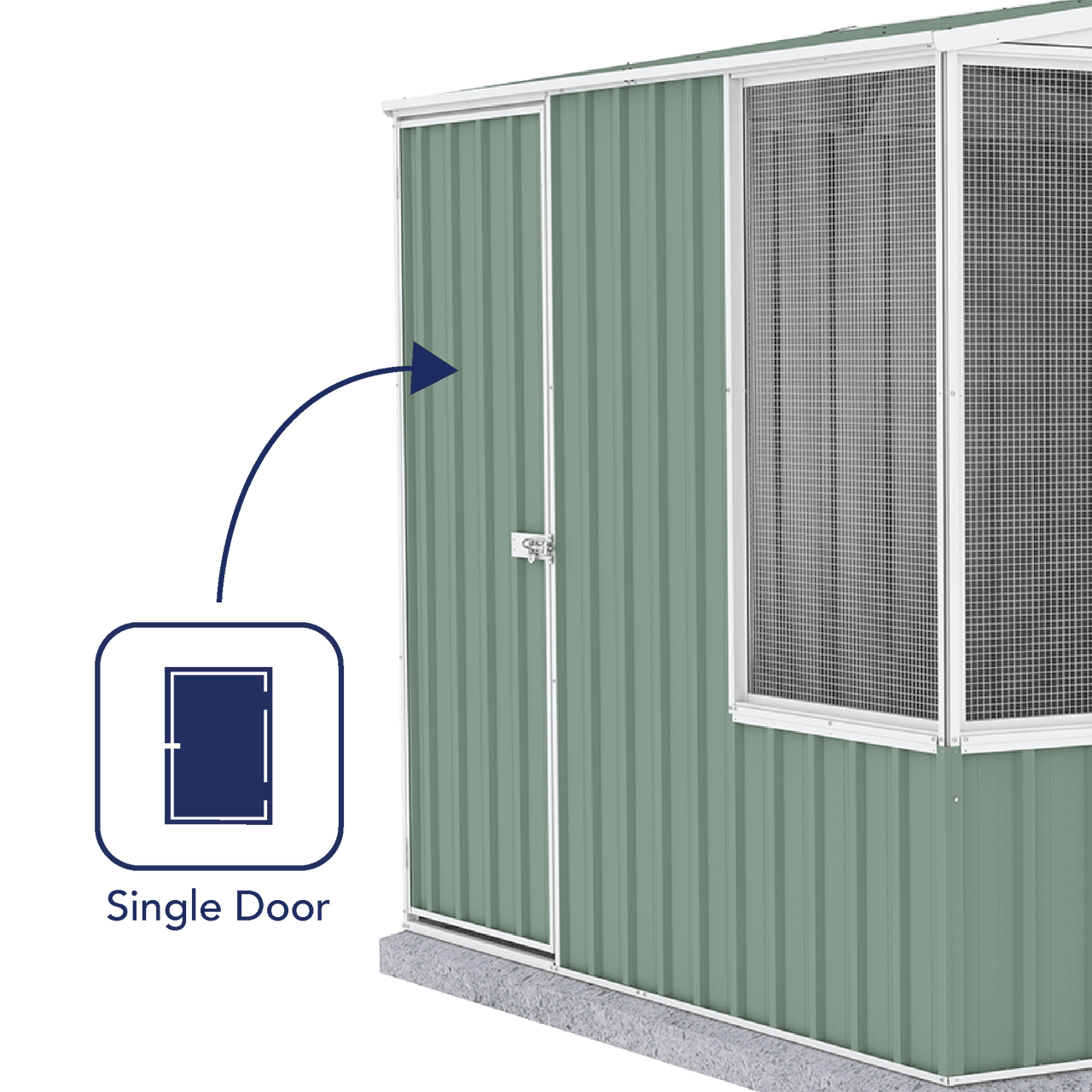 Absco Chicken Coop 2.26mW x 2.22mD x 2.00mH - Shed City