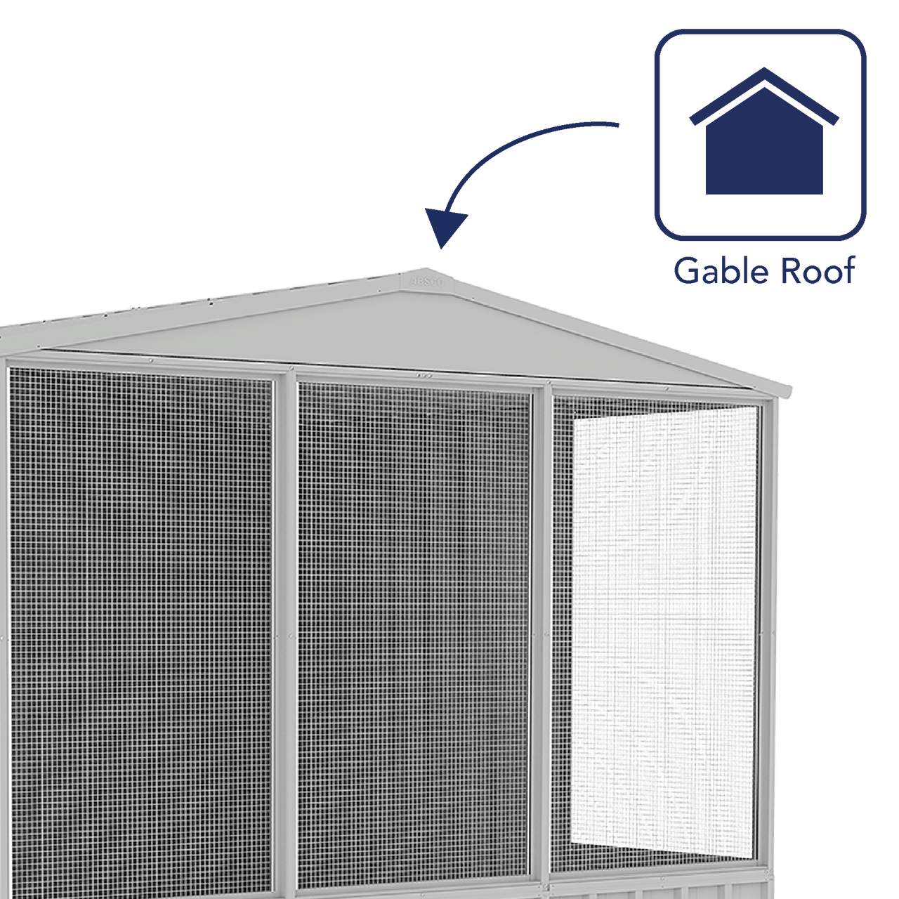 Absco Chicken Coop 2.26mW x 2.22mD x 2.00mH Zincalume - Shed City