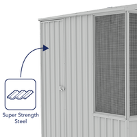 Thumbnail for Absco Chicken Coop 2.26mW x 2.22mD x 2.00mH Zincalume - Shed City