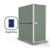 Thumbnail for Absco 0.78mW x 1.52mD x 1.80mH Ezi Storage Garden Shed - Pale Eucalypt - Shed City
