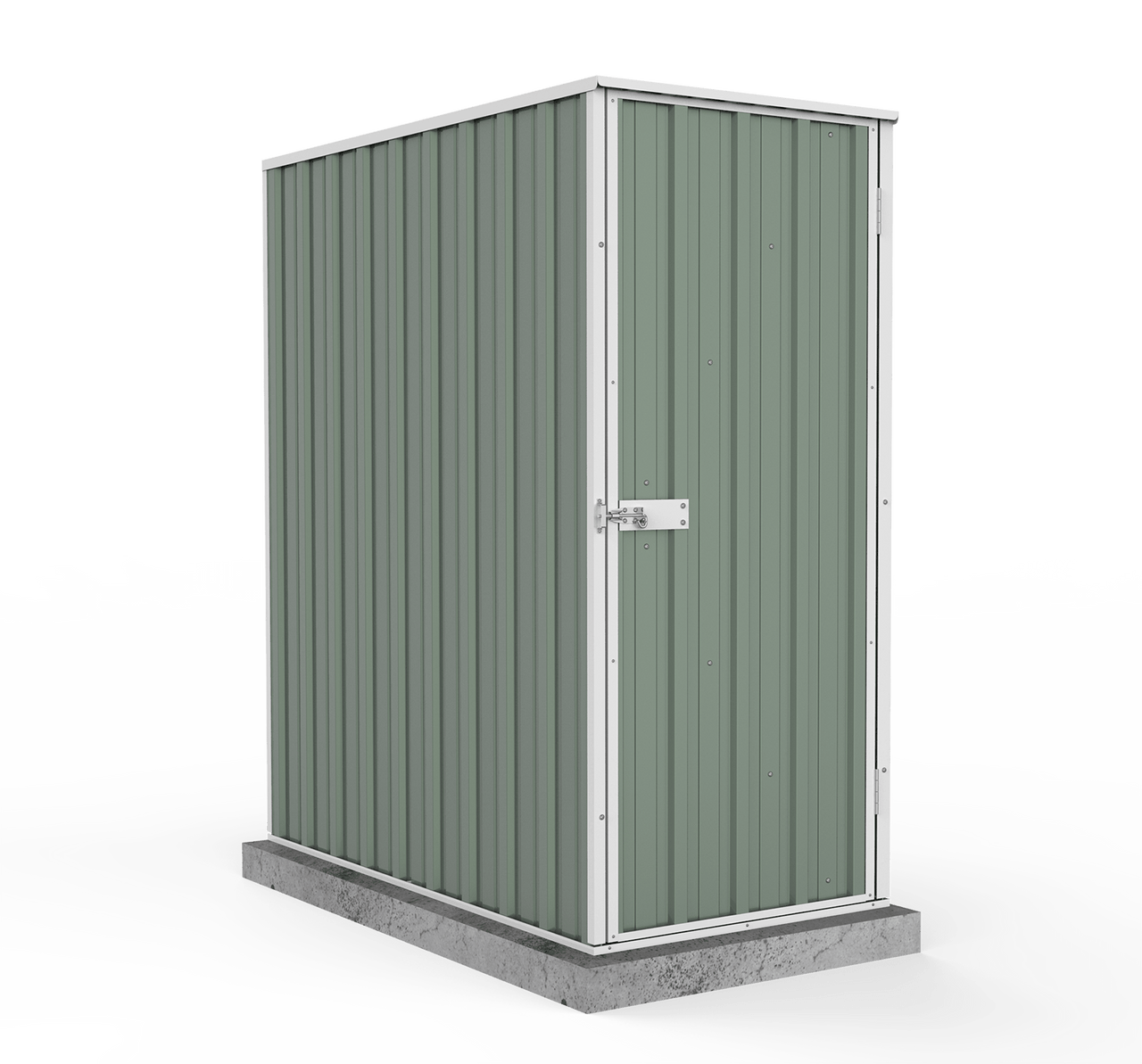 Absco 0.78mW x 1.52mD x 1.80mH Ezi Storage Garden Shed - Pale Eucalypt - Shed City