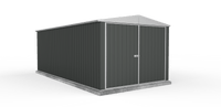 Thumbnail for Absco 3.00mW x 5.96mD x 2.30mH Double Door Highlander Garden Shed - Woodland Grey - Shed City