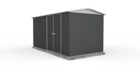 Thumbnail for Absco 4.48mW x 2.26mD x 2.30mH Double Door Highlander Garden Shed - Woodland Grey - Shed City