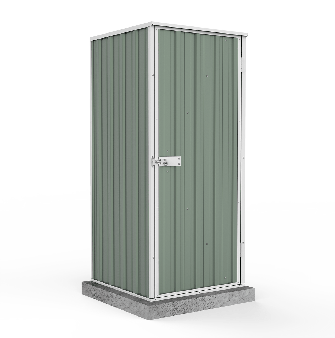 Absco 0.78mW x 0.78mD x 1.80mH Ezi Storage Garden Shed - Pale Eucalypt - Shed City