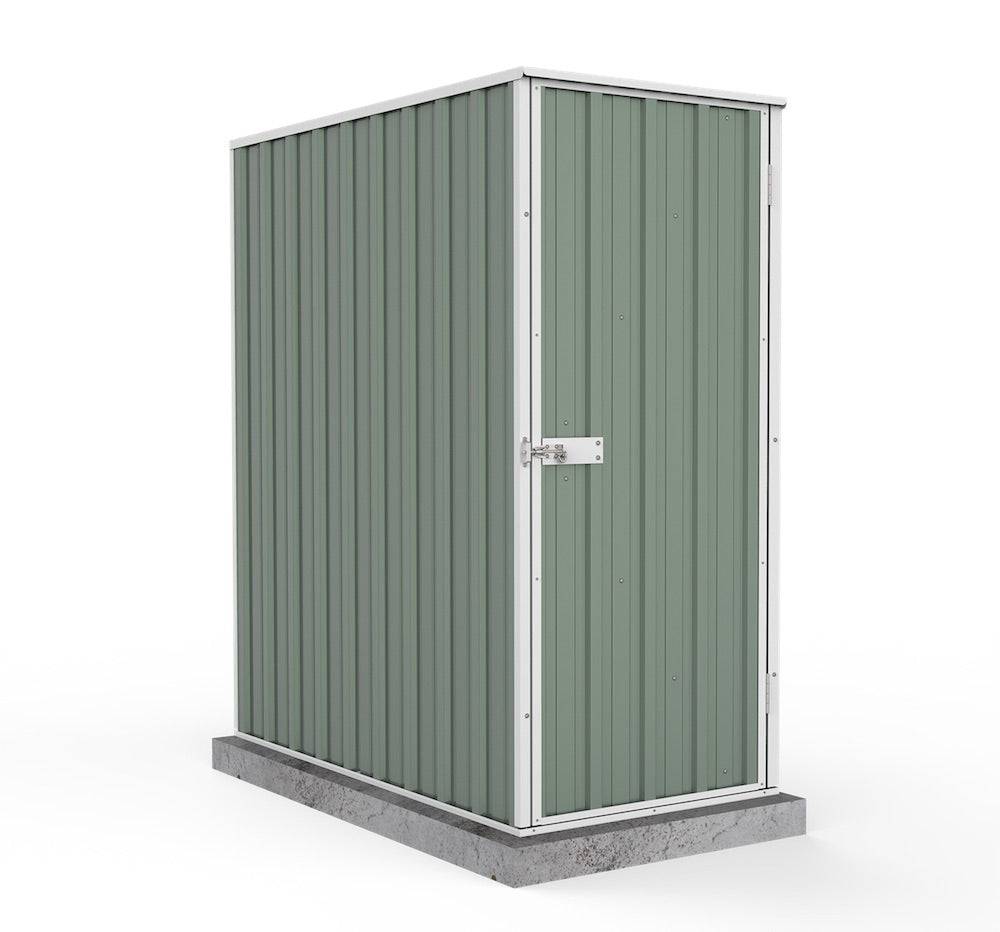 Absco 0.78mW x 1.52mD x 1.80mH Ezi Storage Garden Shed - Pale Eucalypt - Shed City