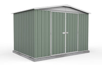 Thumbnail for Absco 3.00mW x 2.92mD x 2.06mH Regent Double Door Garden Shed - Pale Eucalypt - Shed City