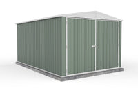 Thumbnail for Absco 3.00mW x 4.48mD x 2.30mH Double Door Highlander Garden Shed - Pale Eucalypt - Shed City