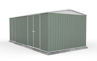 Thumbnail for Absco 5.96mW x 3.00mD x 2.30mH Three Door Highlander Garden Shed - Pale Eucalypt - Shed City
