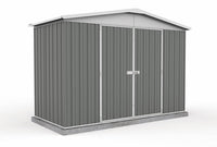 Thumbnail for Absco 3.00mW x 1.44mD x 2.06mH Regent Double Door Garden Shed - Woodland Grey - Shed City