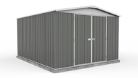 Thumbnail for Absco 3.00mW x 3.66mD x 2.06mH Regent Double Door Garden Shed - Woodland Grey - Shed City