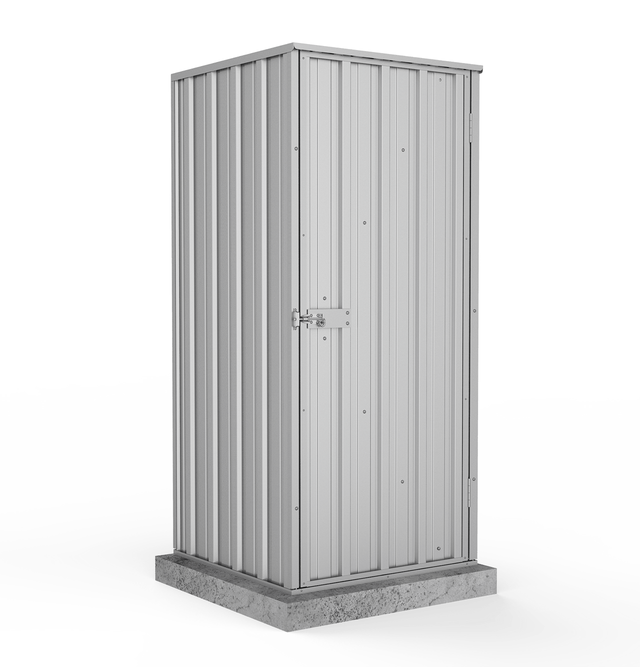 Absco 0.78mW x 0.78mD x 1.80mH Ezi Storage Garden Shed - Zincalume - Shed City