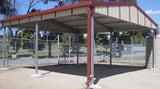 SPECIAL - Carport with Gable Roof - 6mW Gable x 6mL x 2.5mH - $3950 Delivered within 50km of Shed City