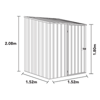 Thumbnail for Absco Space Saver 1.52mW x 1.52mD x 2.08mH | Garden Shed | Various Colours