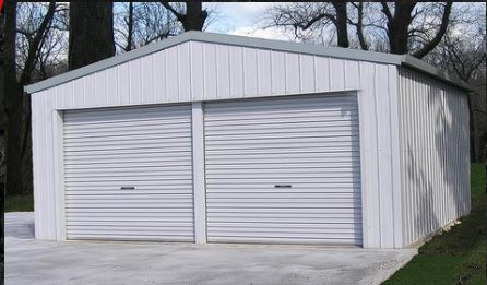 *2 Car Garage ** Special | 6mW Gable x 6mL x 2.5mH - 2 x Gable Rollers