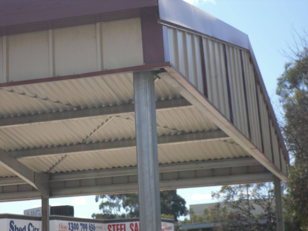 SPECIAL - Carport with Gable Roof - 6mW Gable x 6mL x 2.5mH - $3950 Delivered within 50km of Shed City - Shed City