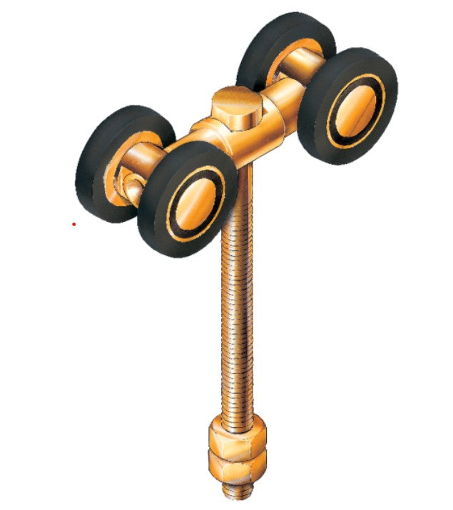 EH14LP - Eltrak Four Wheel Nylon Carriage - 450KG Matador Series - Shed City