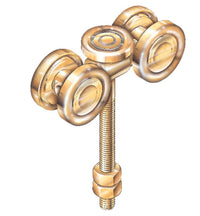 Thumbnail for EH16ST - TRACK MASTER - Eltrak Five Wheel Steel Side Thrust Swivel Carriage - 650KG Hercules Series - Shed City