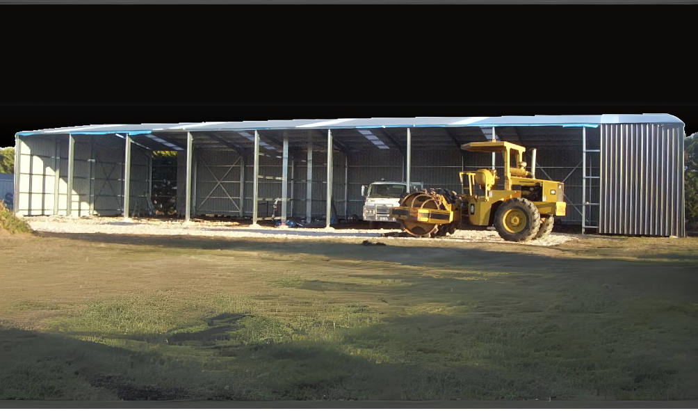 Combination Shed Hay Machinery & Farm Equipment