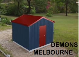 Designer - Melbourne Demons Sheds - Shed City