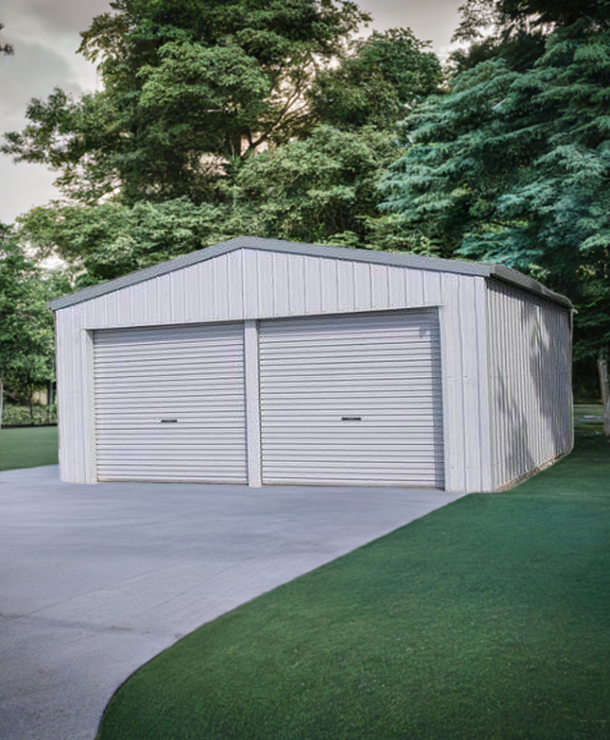 *2 Car Garage ** Special | 6mW Gable x 6mL x 2.5mH - 2 x Gable Rollers - Shed City