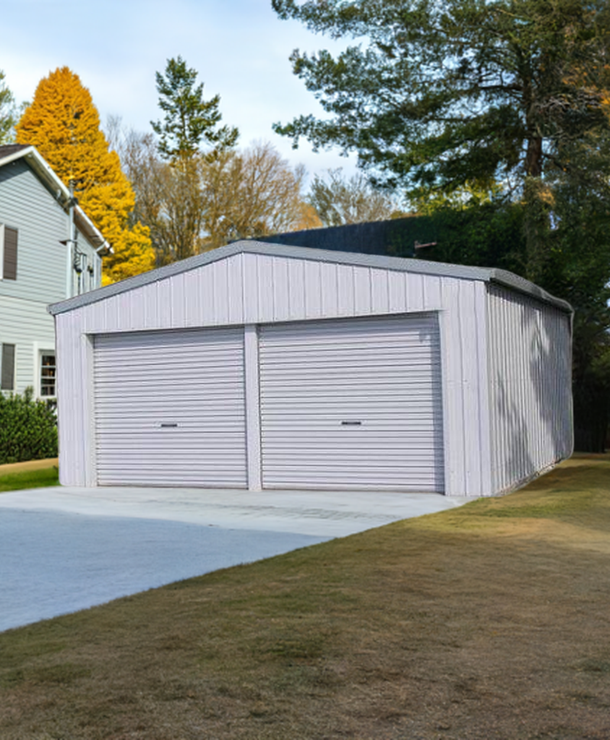 *2 Car Garage ** Special | 6mW Gable x 6mL x 2.5mH - 2 x Gable Rollers - Shed City