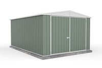 Thumbnail for Absco 3.00mW x 4.48mD x 2.06mH Double Door Utility Shed - Pale Eucalypt