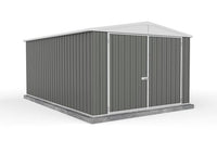 Thumbnail for Absco 3.00mW x 4.48mD x 2.06mH Double Door Utility Shed - Woodland Grey