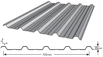 5 Rib Hi Impact Roof & Wall | .42bmt .47tct | trimdek - Shed City