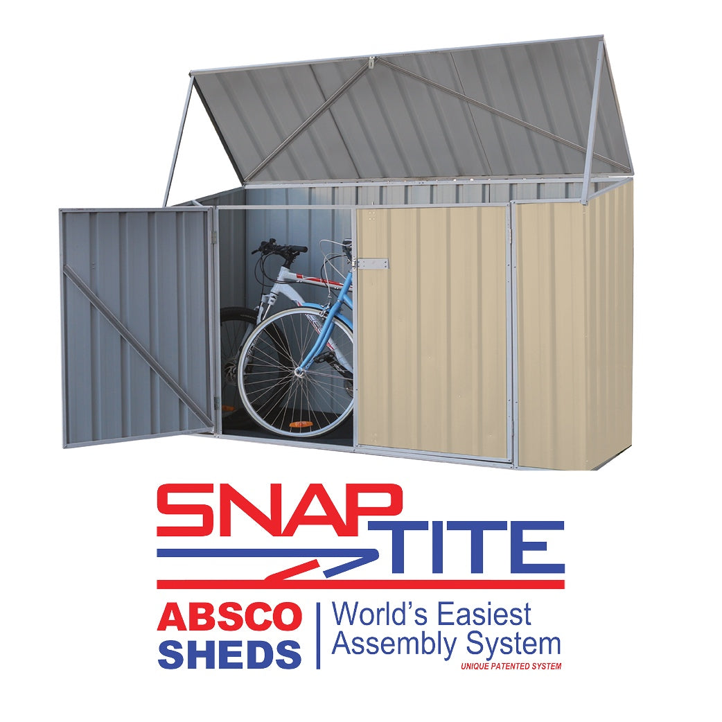 Absco Bike Shed 2.26x.78 | Classic Cream - Shed City